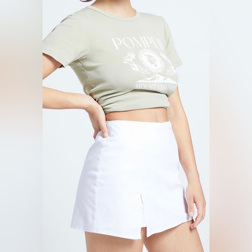 PACSUN white mini skort size xs